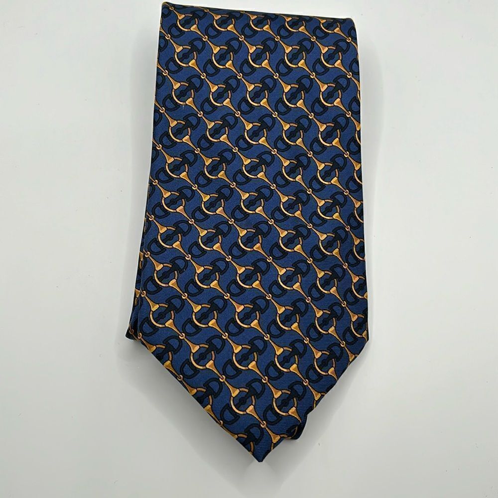 Fendi Horsebit Silk Tie